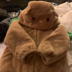 Fleece teddy bear jacket